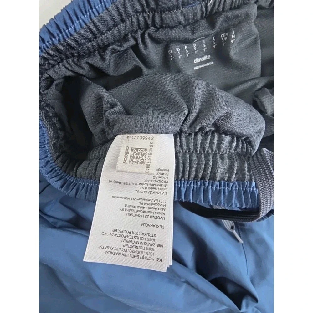 Adidas Shorts‎ Mens Small Blue Running Athletic Gym Training LINING  9
